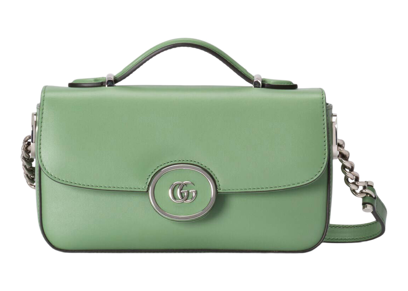 Gucci Petite GG Mini Shoulder Bag Light Green