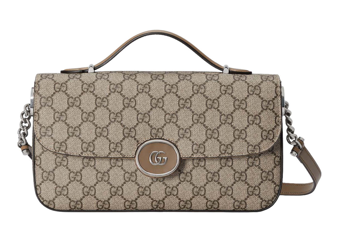 Gucci GG Small Tote Bag Beige/Ebony