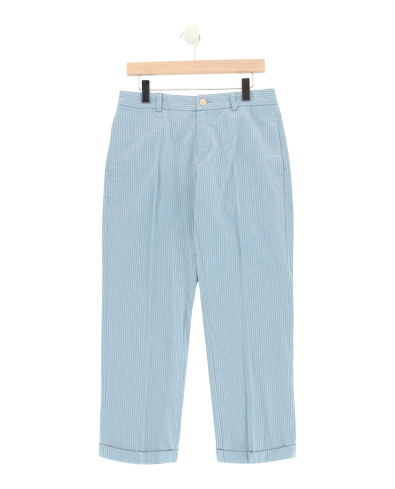 Gucci Pinstriped Pants Blue