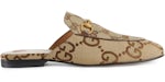 Gucci Chaussons Princetown Jumbo Toile camel GG