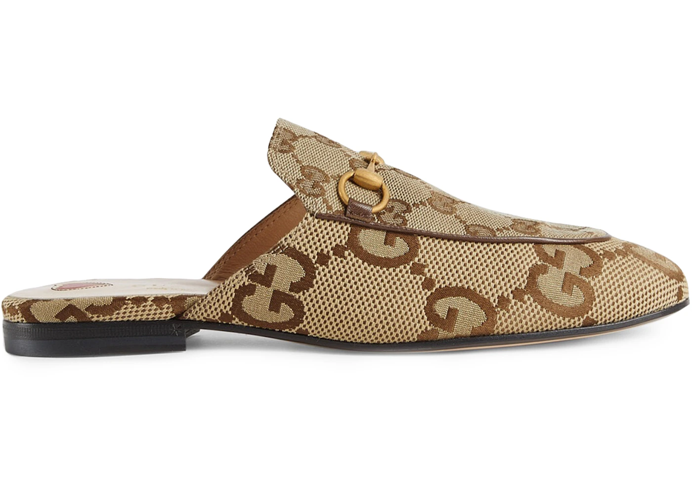 Gucci Princetown Slipper Jumbo GG Camel Canvas 475094 UKO60 2588