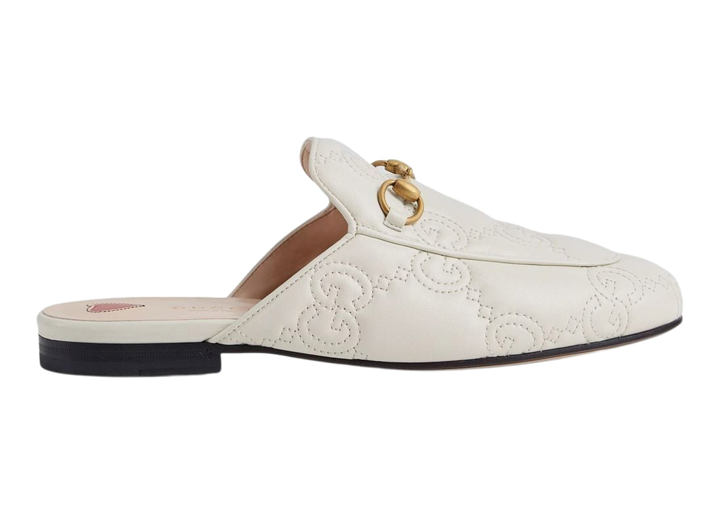 Gucci Princetown Slipper White Embossed Leather