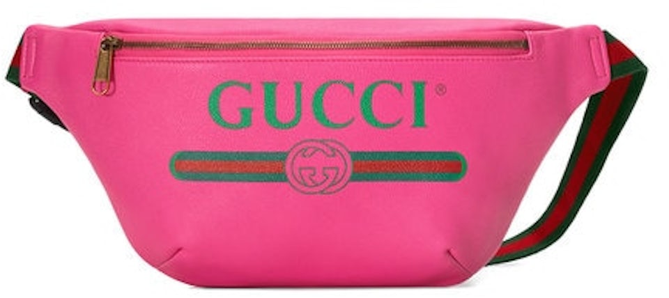 Gucci Men's Small Retro Leather Fanny Pack Belt Bag In Red