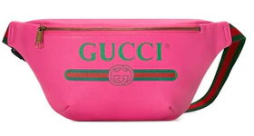 Gucci Print Belt Bag Vintage Logo Small Pink