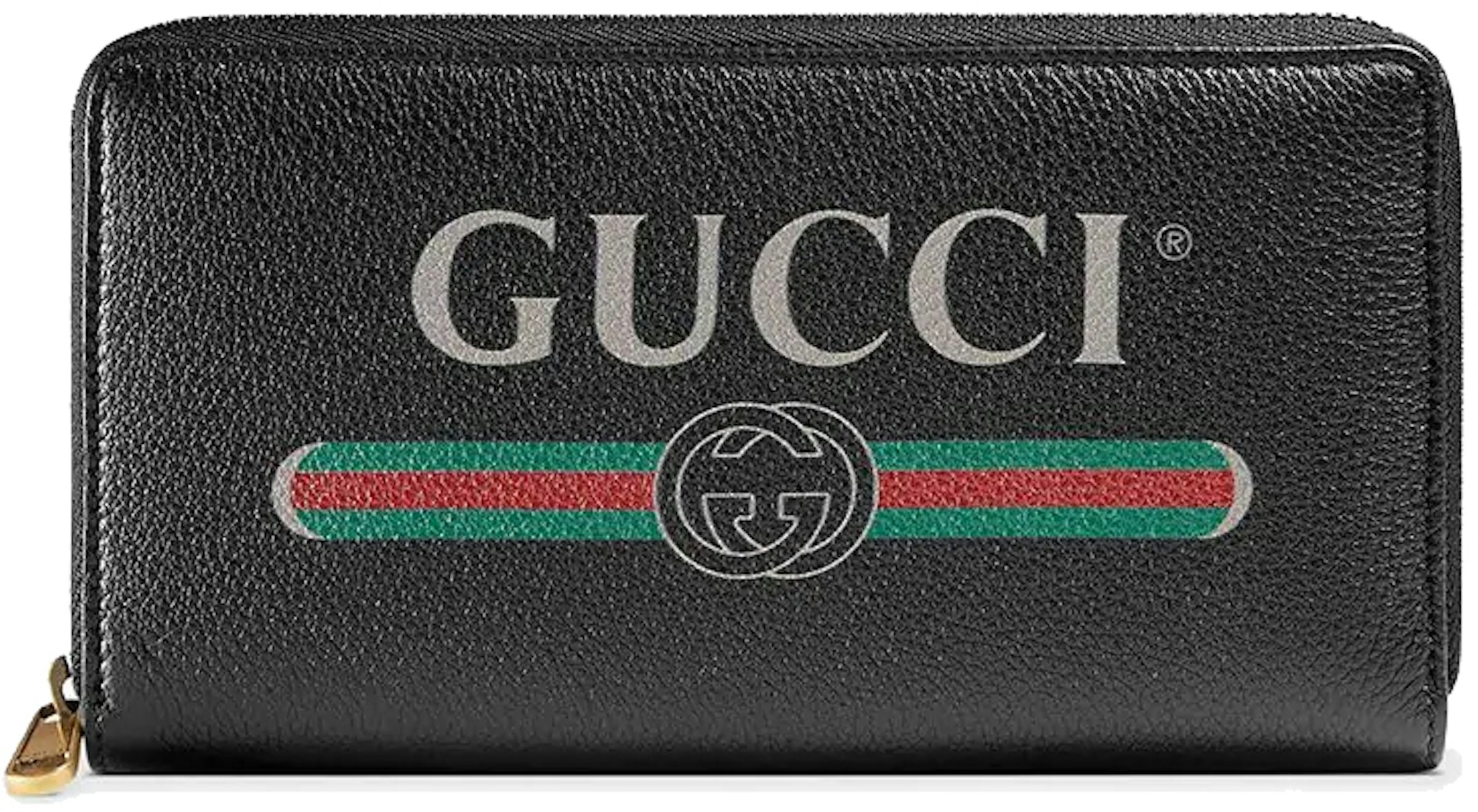 GUCCI Black zip-around wallet in GG Supreme