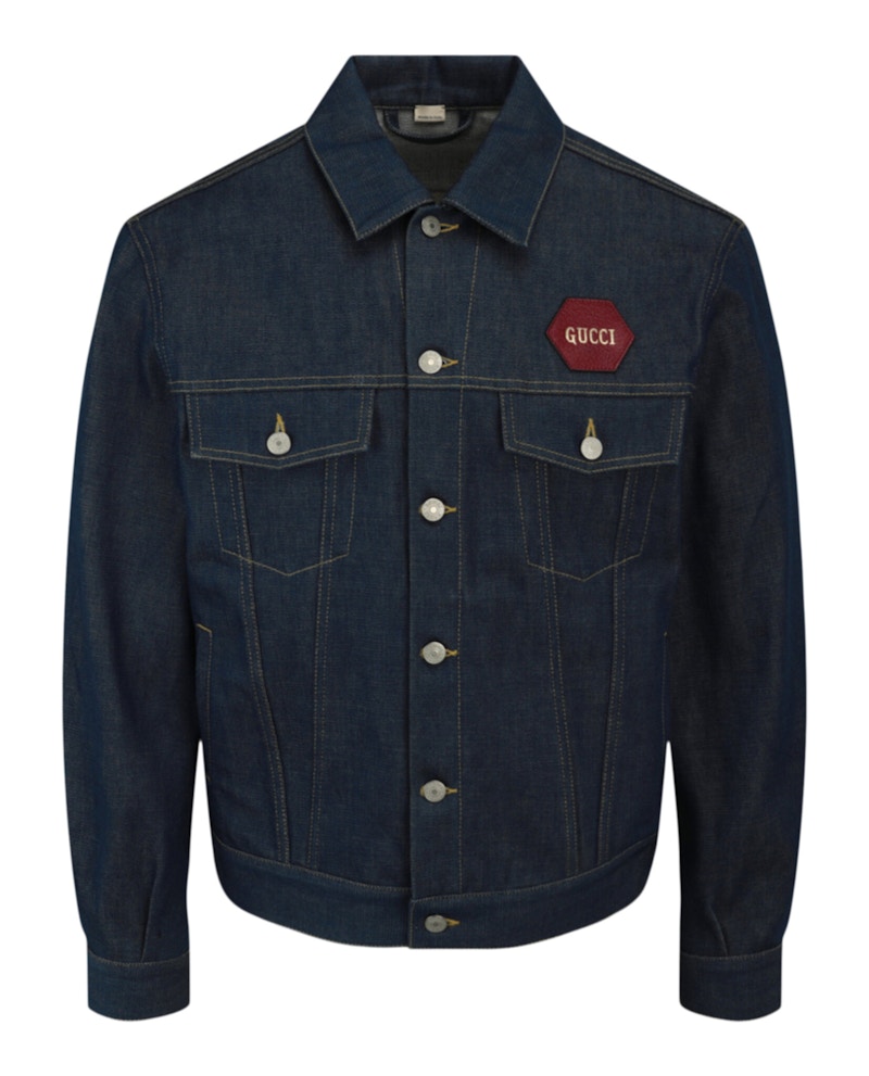 Gucci Printed Denim Jacket Denim