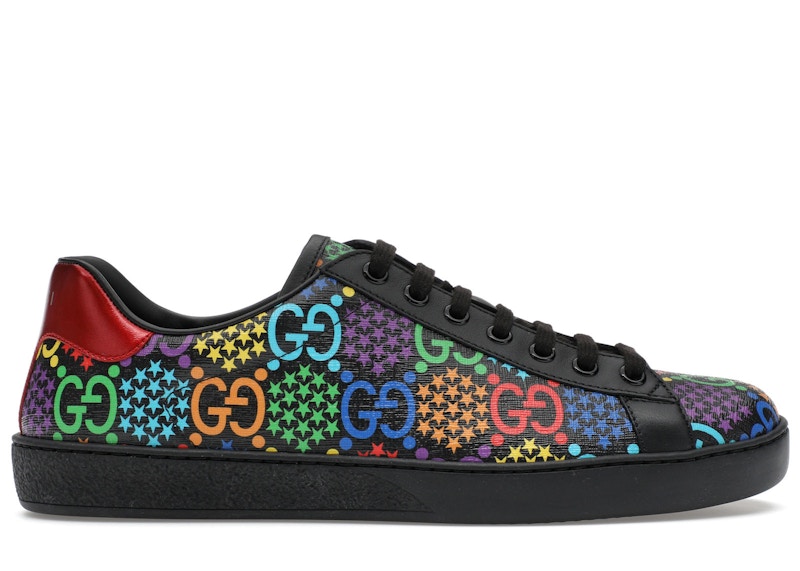 Gucci Psychadelic Ace Black Multi Men's - 610085 H2020 1110 - US