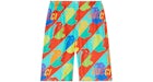 Gucci Rabit Pantalones cortos de sarga de seda estampados Multi