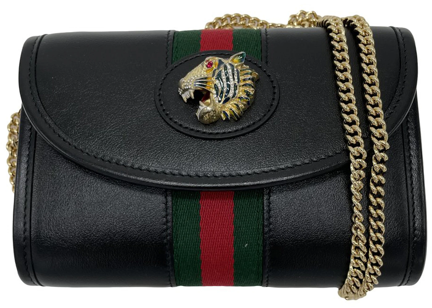 Handbag Gucci Rajah Small Gucci Rajah Embellished Leather Shoulder
