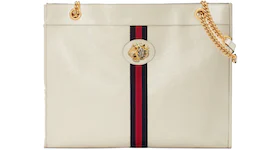 Gucci Rajah Tote Large Leather White