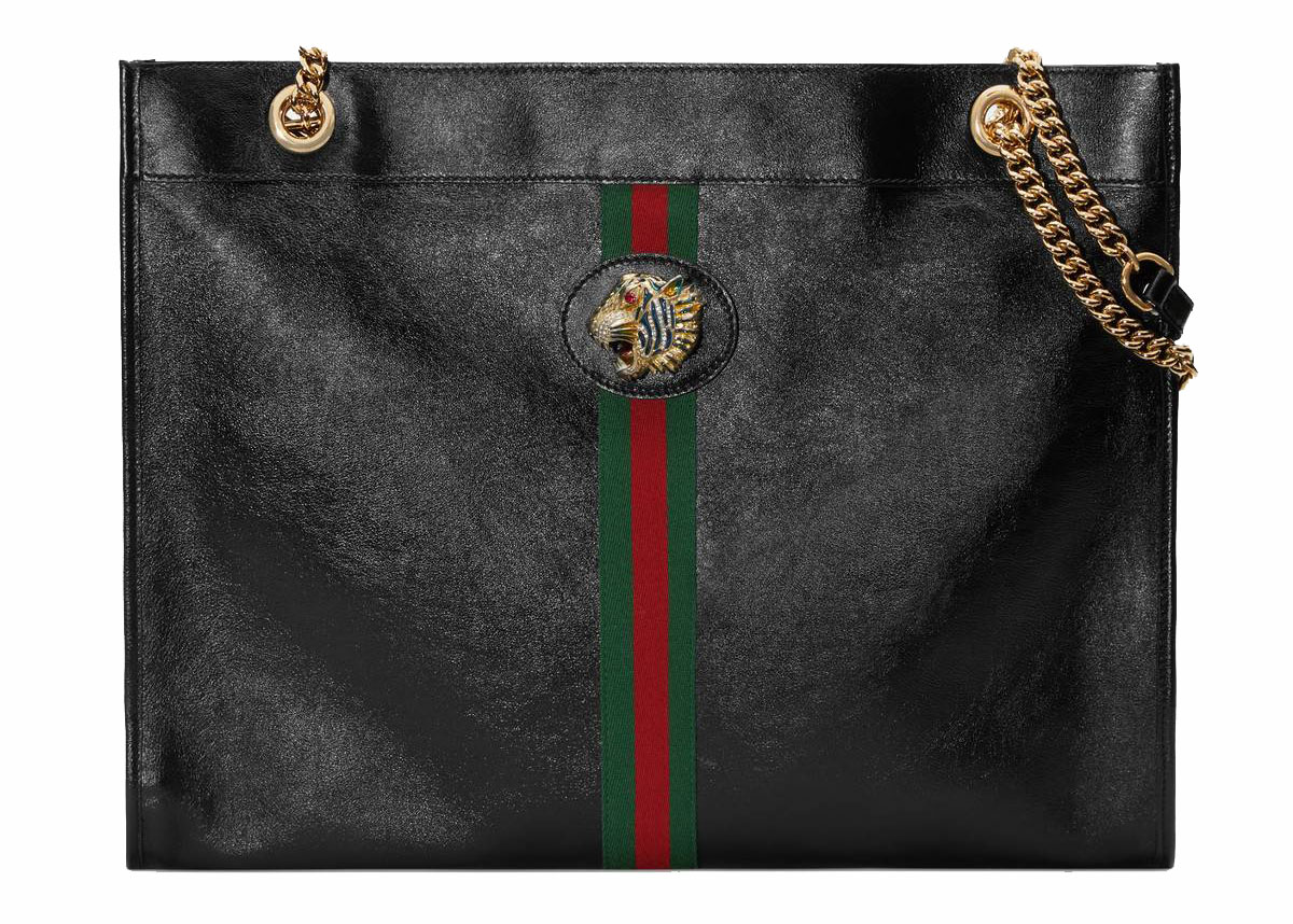 gucci rajah tote black