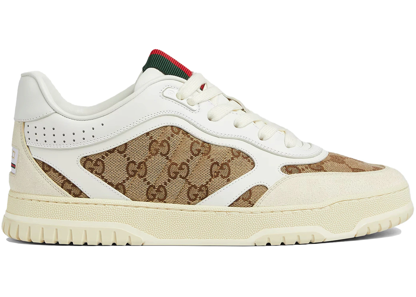 Gucci Re-Web Sneaker GG Canvas Blanc Beige Homme Style 787476