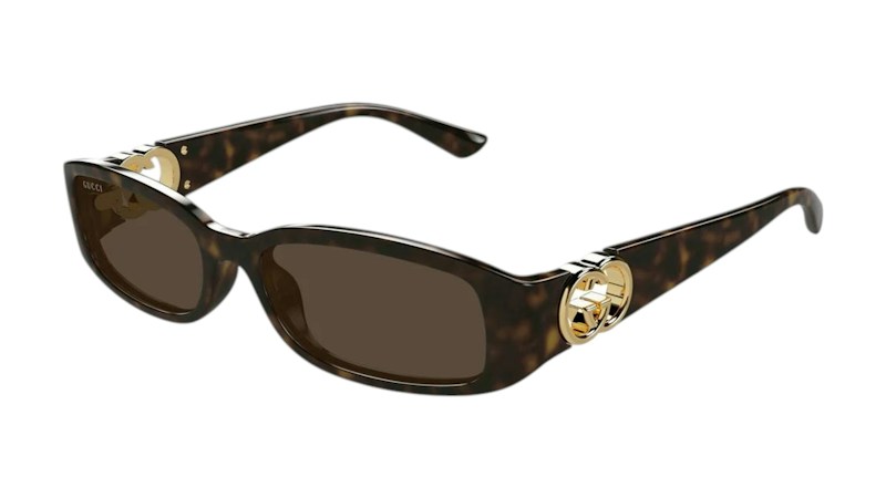Gucci Rectangular Frame (GG1661S-002) Sunglasses Black Tortoise