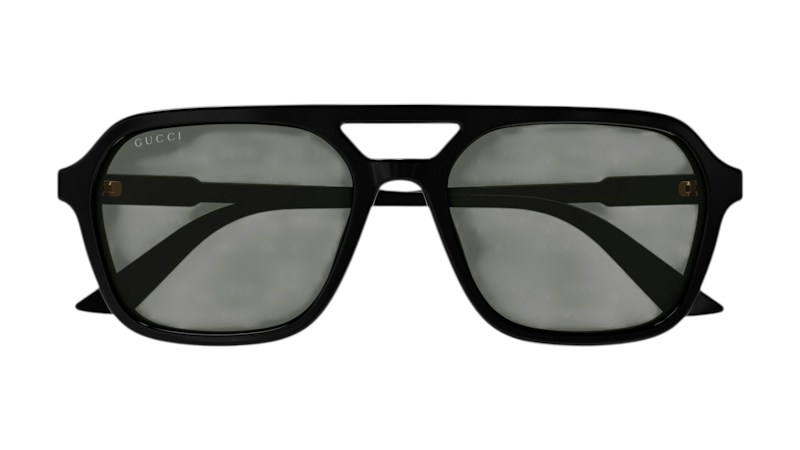 Gucci Rectangular Frame (GG1801O-001) Optical Frames Black Silver