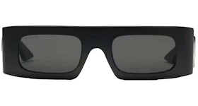 Gucci Rectangular-Frame Sunglasses Black (779489 J1691 1012)
