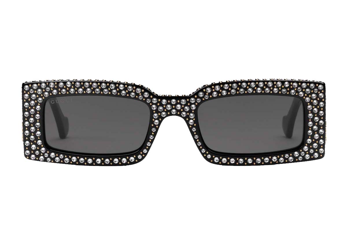 Gucci Rectangular Frame Sunglasses Yellow/Black (755274 J0741 1023)