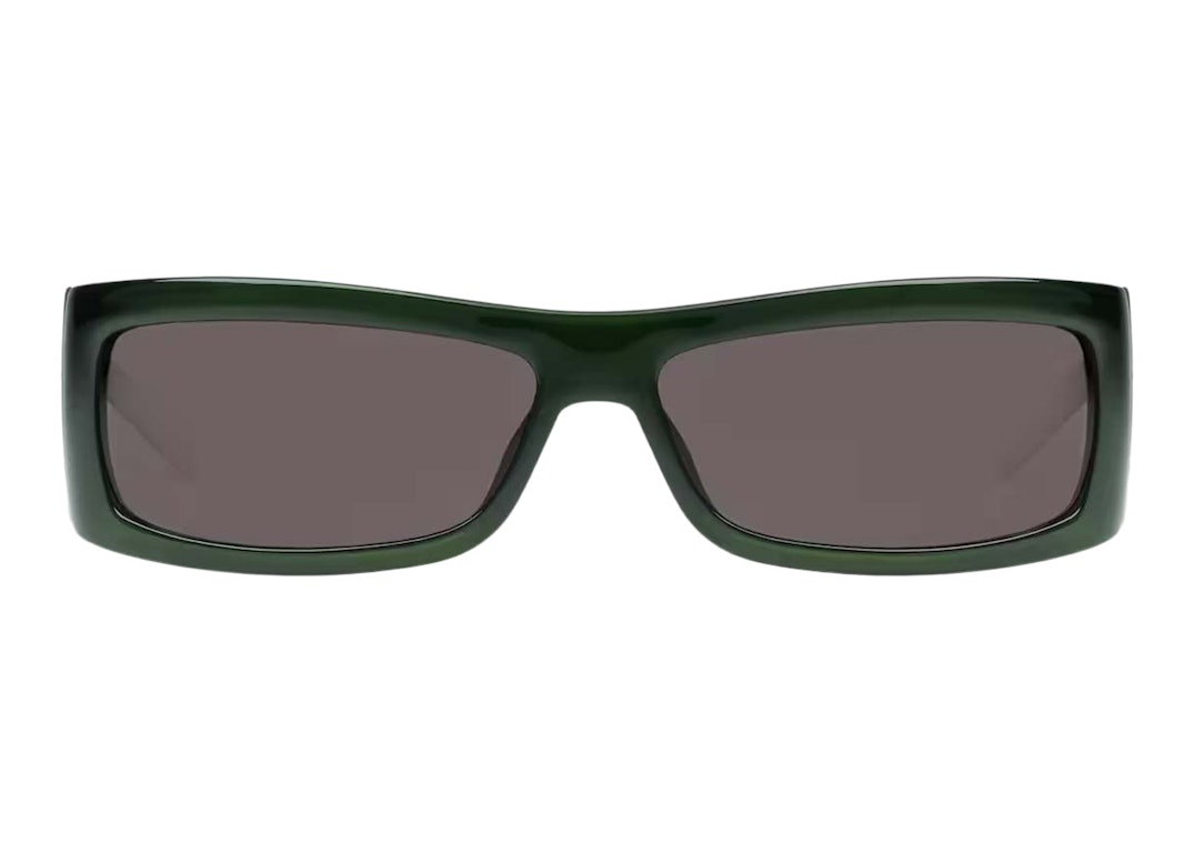 Pre-owned Gucci Rectangular Frame Sunglasses Dark Green