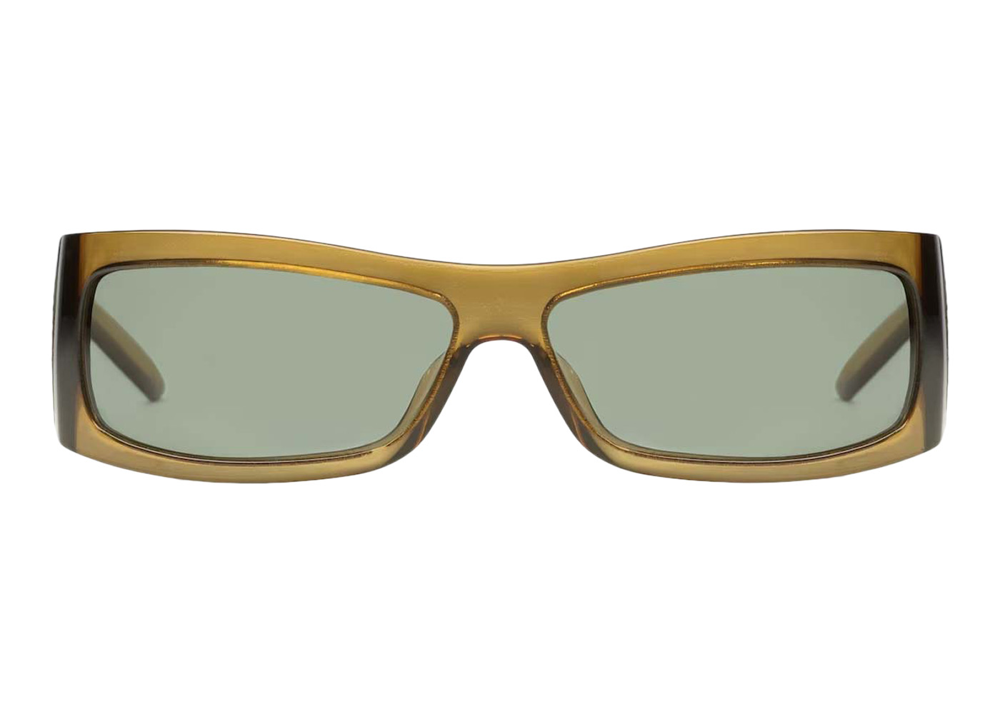 Gucci Rectangular Frame Sunglasses Light Brown