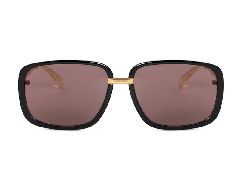 Gucci Rectangular Sunglasses Brown (GCC-SUNG-0787S-002-61)