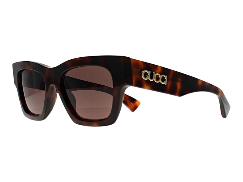 Gucci Rectangular Sunglasses Havana Brown (GG1835S-002) in
