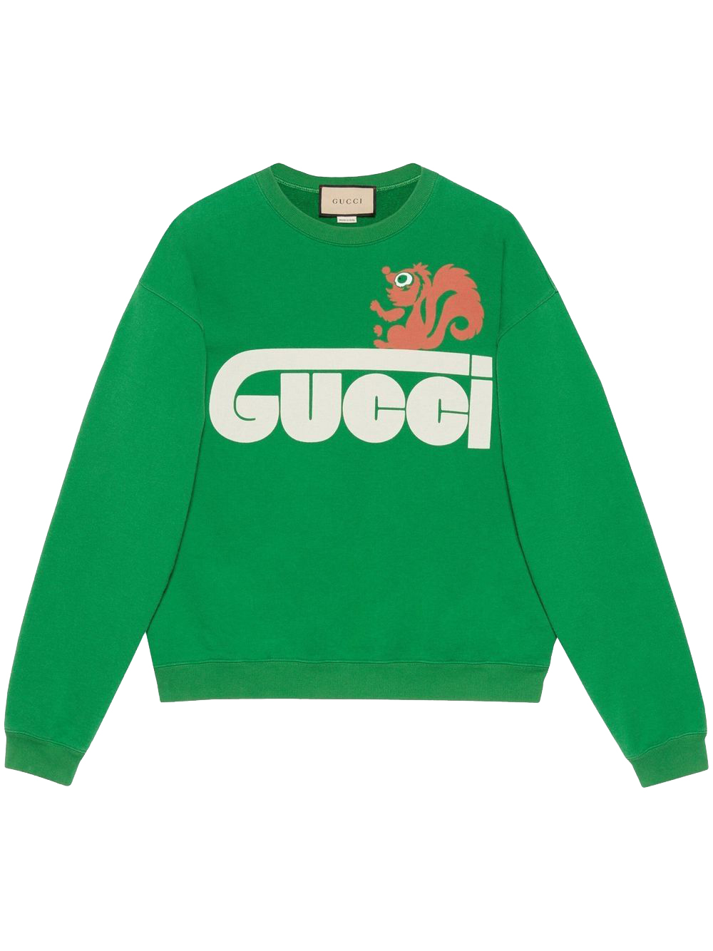 Gucci Retro Gucci Skunk-Print Sweatshirt Grass Green メンズ - JP