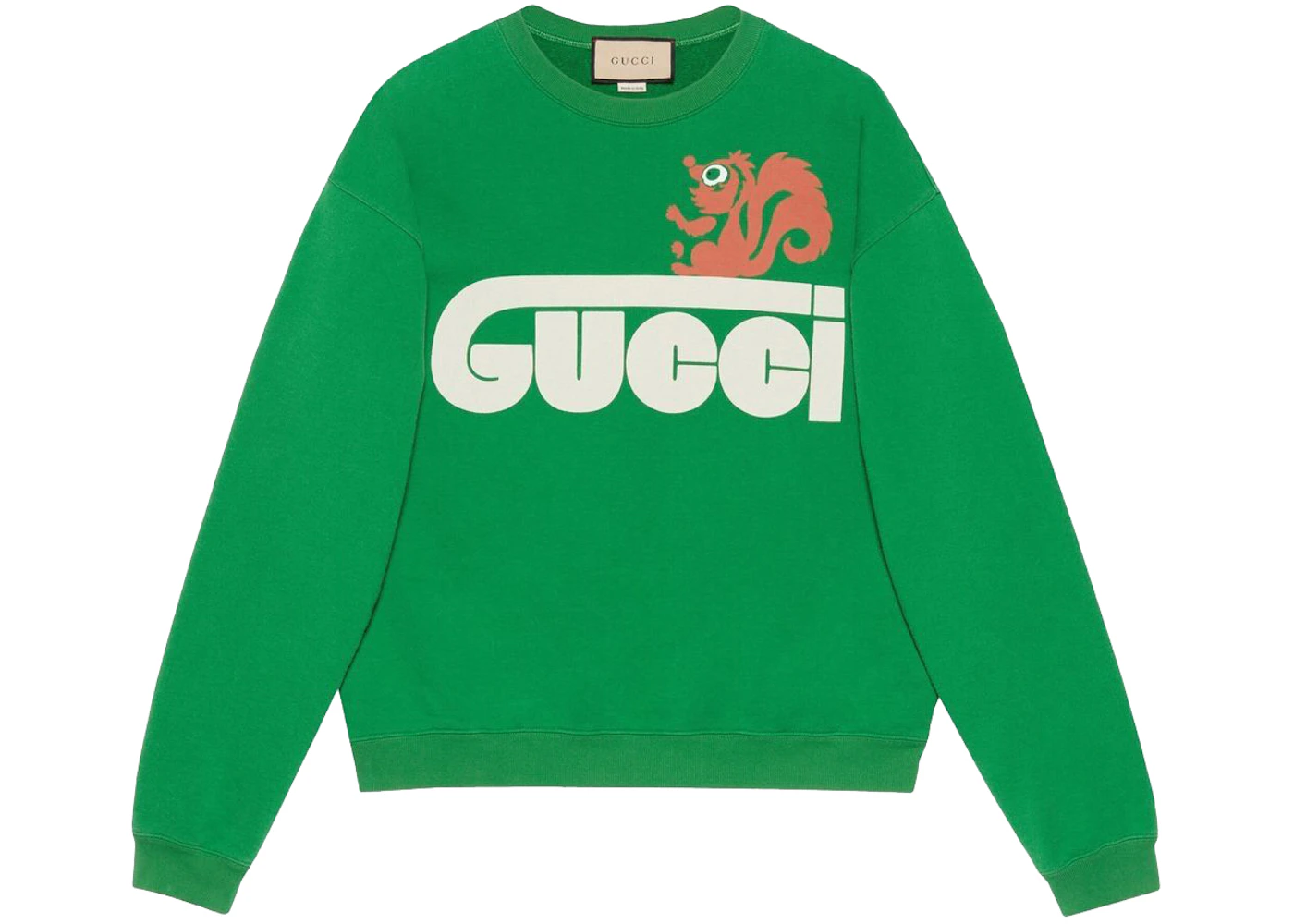 Gucci Retro Gucci Skunk-Print Sweatshirt Grass Green Men's - US