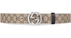 Gucci Reversible GG Supreme Belt Beige/Ebony