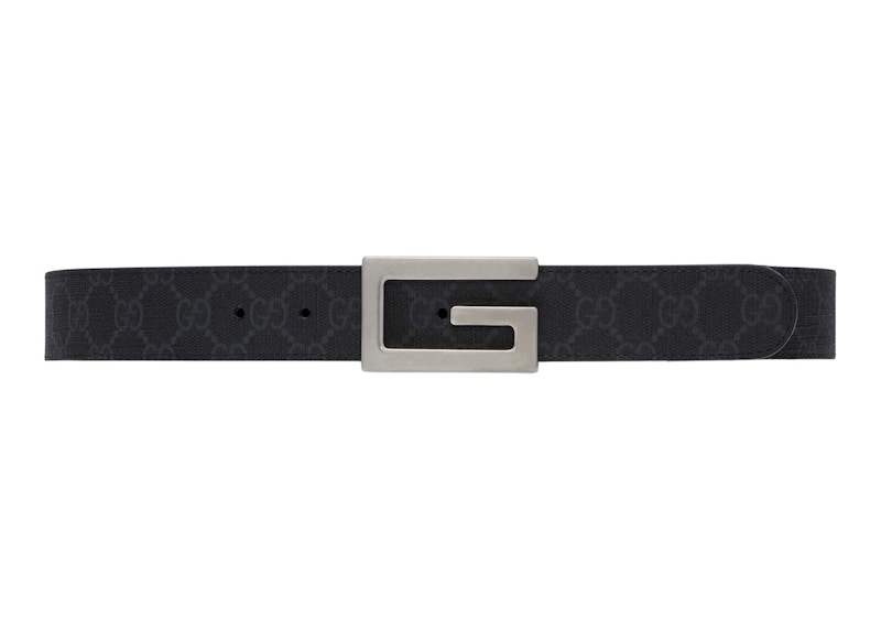 Gg supreme belt 2024 with g buckle black