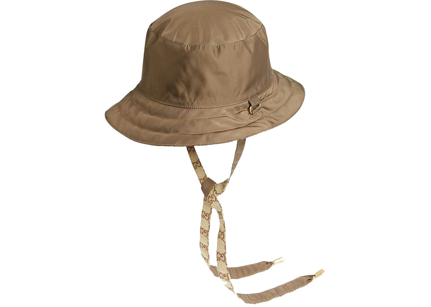 Gucci Reversible Hat in GG Canvas and Nylon Beige/Brown in Canvas/Nylon