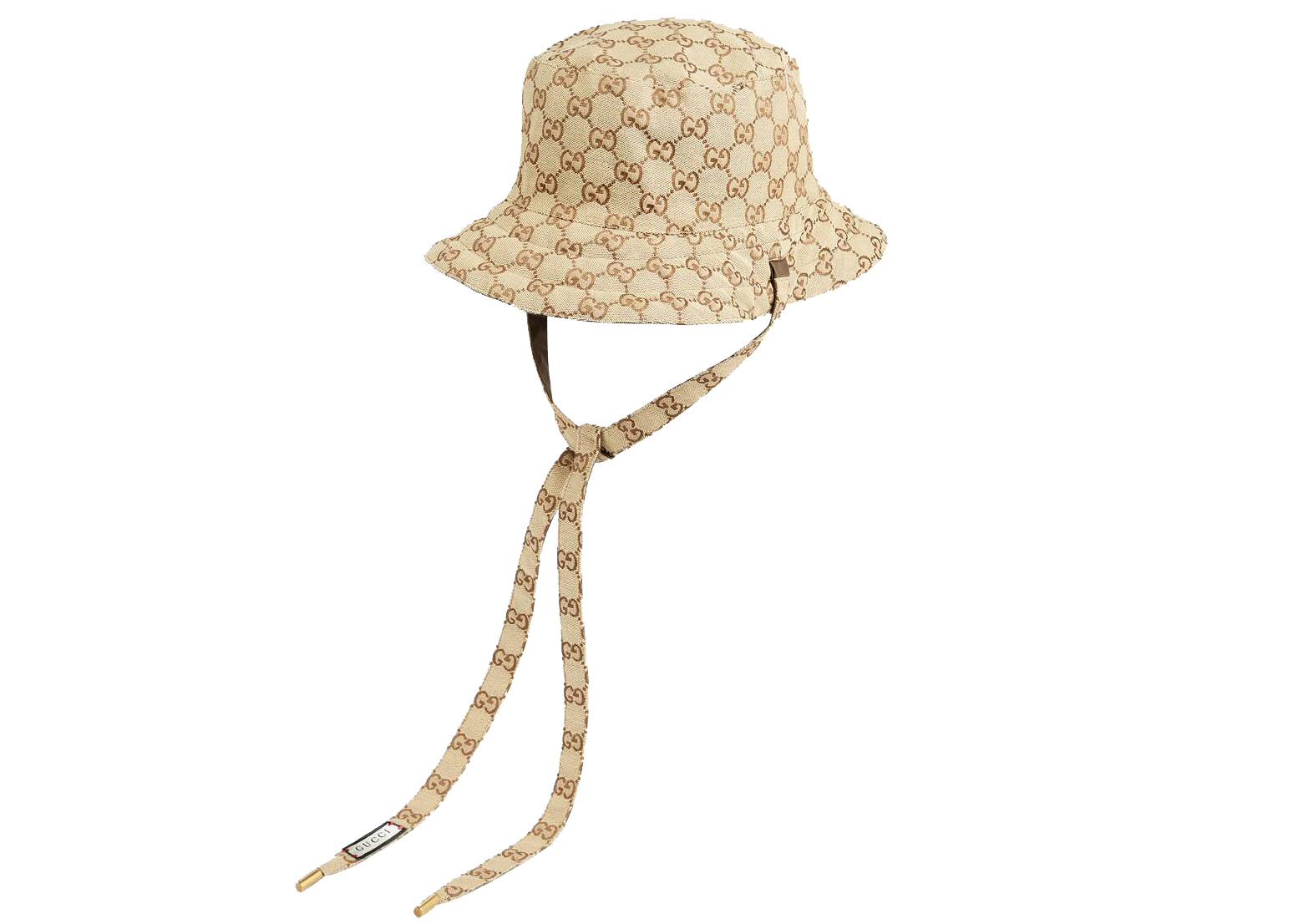 Gucci Reversible Hat in GG Canvas and Nylon Beige/Brown in Canvas