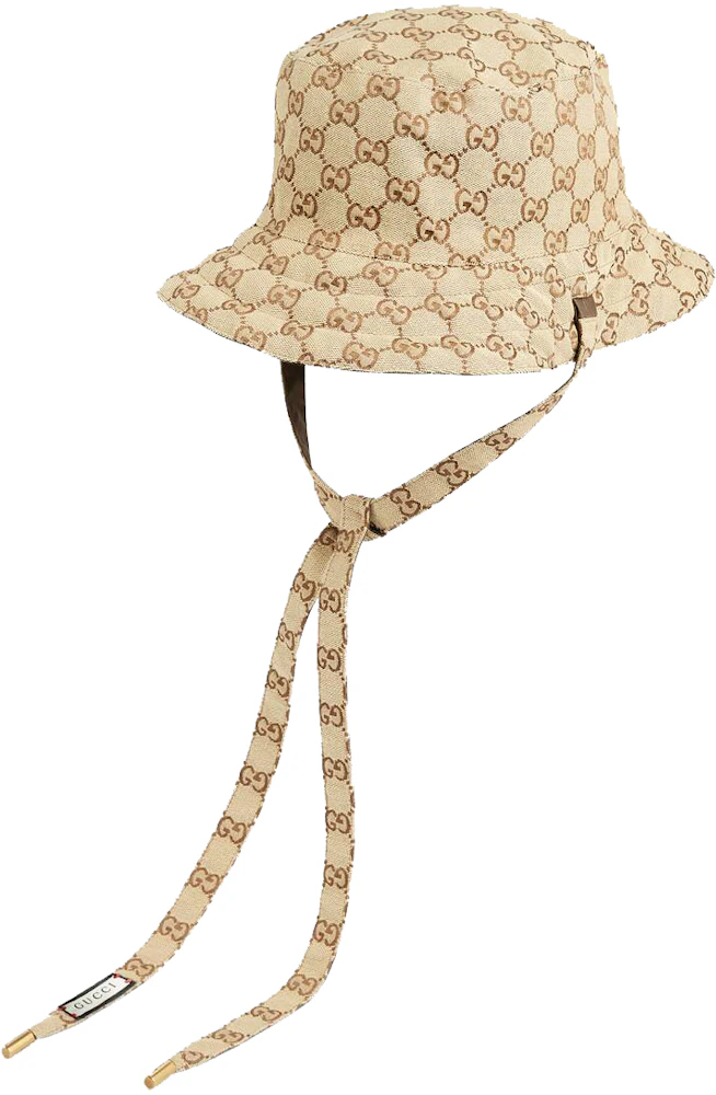 Gucci Reversible Brown Canvas GG Bucket Hat – 0000Art