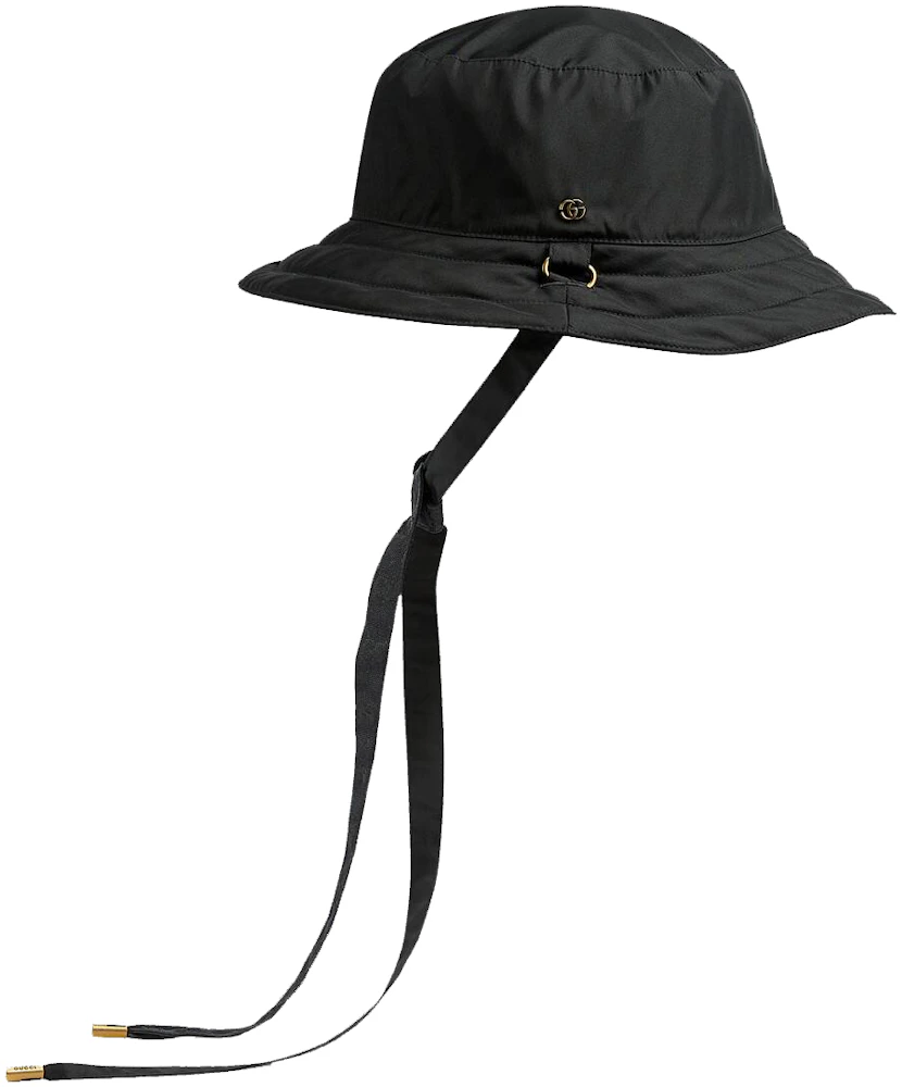 Shop the Reversible hat in GG canvas and nylon in brown at GUCCI