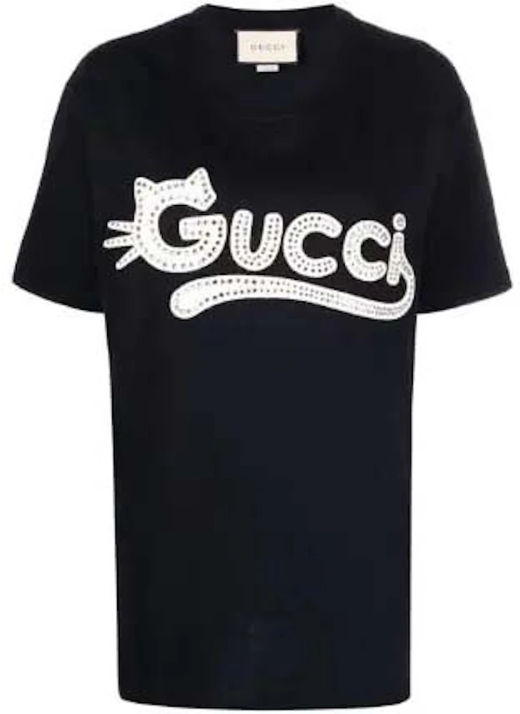 Gucci Studded Logo T-shirt in Black for Men