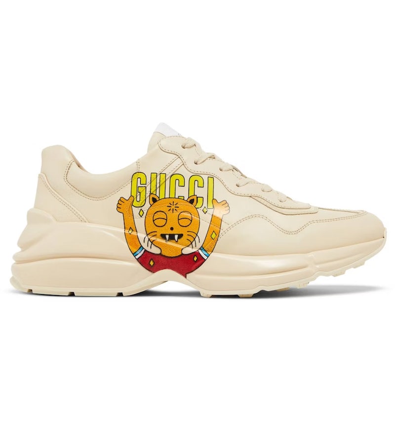 Gucci Rhyton Cat Print Beige Multi Men's 699293-DRW00-9522 US