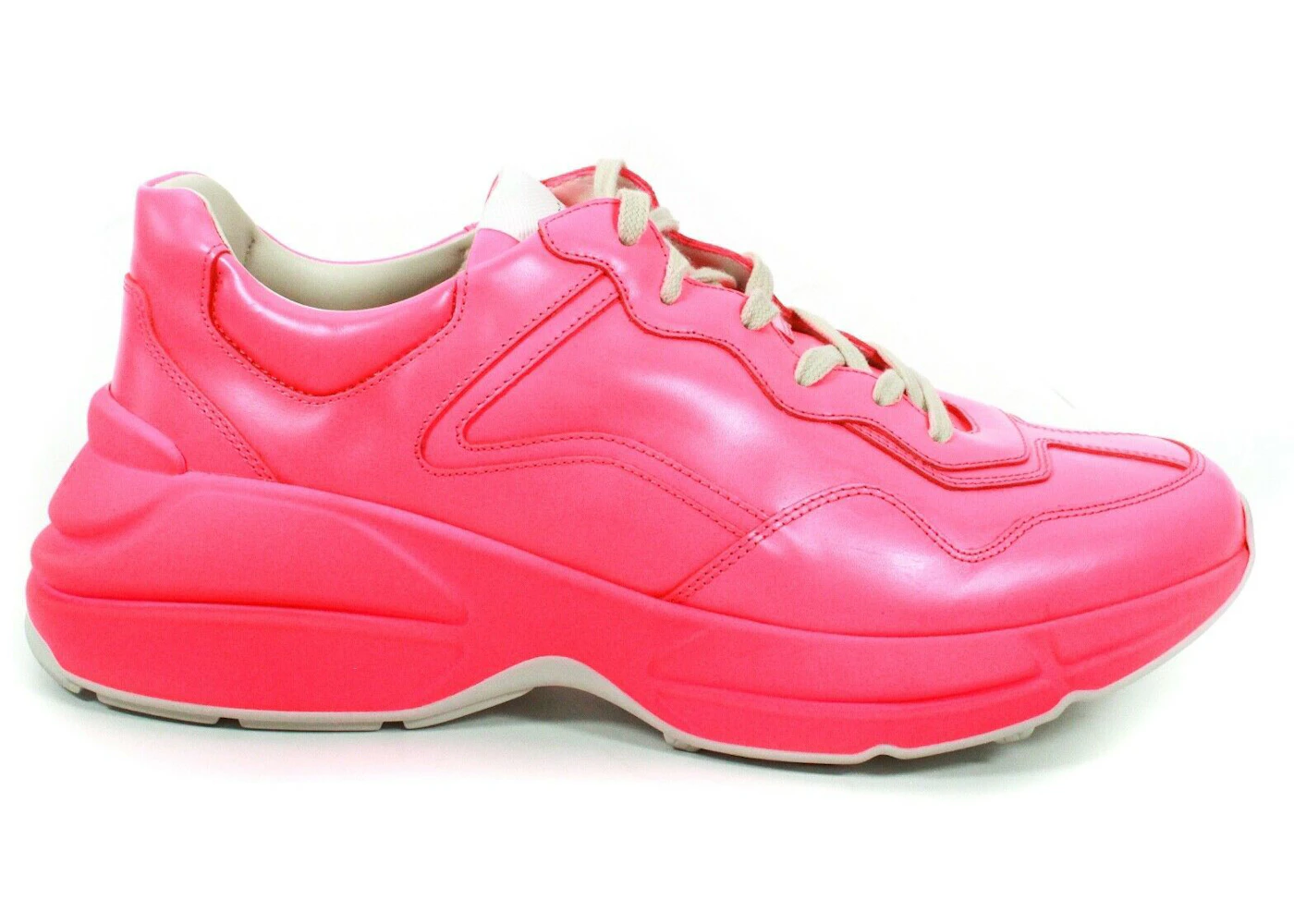 Rhyton fluorescent leather sneaker Clearance