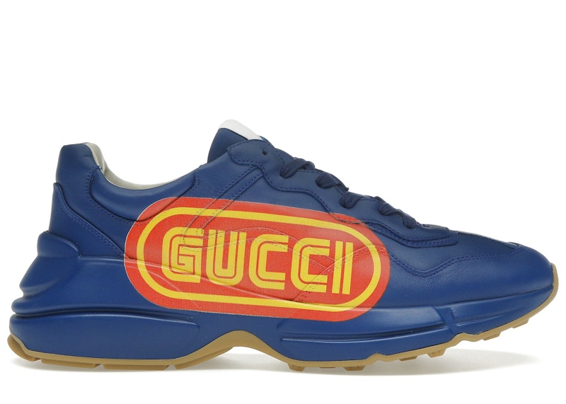 Gucci Rhyton Print | Blue | Men's Size 7 - 523609-DRW00-4325