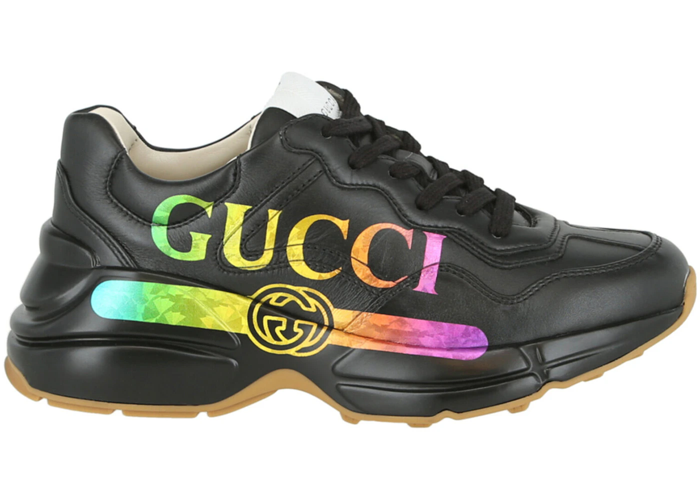 Sneakers Tenis Gucci Rainbow Gucci Rhyton Rainbow Logo Sneaker