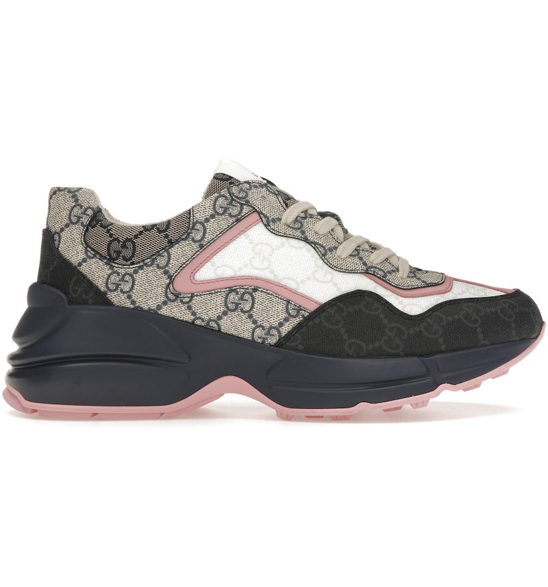 Gucci Rhyton Sneaker Beige Blue Monogram (Women's) 692902 UIQ30