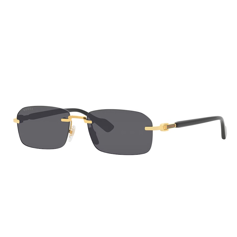 Gucci Rimless Sunglasses Gold (GG_1221S_001) in Acetate/Metal US