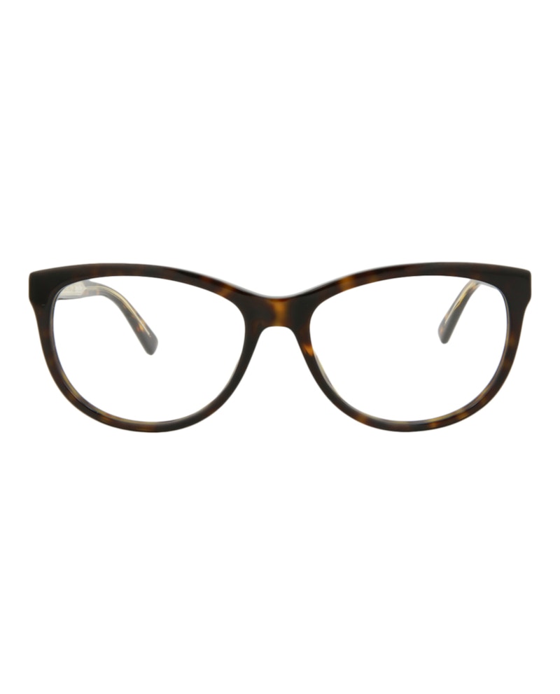 Pre-owned Gucci Women's Roundframe Acetate Optical Frames In Havana Havana Transparent (gg0310o/30002428/002)