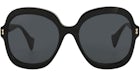 Gucci Round-Frame Acetate Sunglasses Black/Black/Grey (GG1240S-30013512-001)