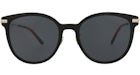 Gucci Round-Frame Acetate Sunglasses Black/Gold/Grey (GG1196SK-30013491-003)