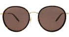 Gucci Round-Frame Acetate Sunglasses Havana/Gold/Brown (GG0677SK-30008622-002)