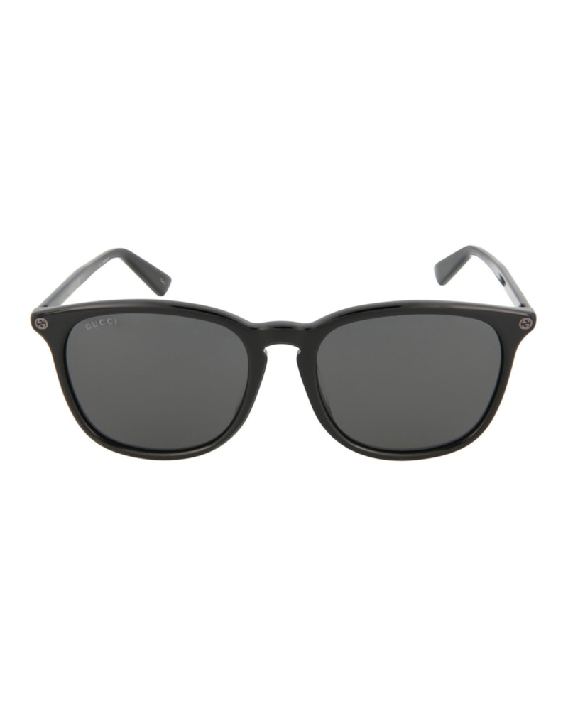 Gucci Round Oval Sunglasses Black/Black/Grey (Gg0154sa-30001742-005)