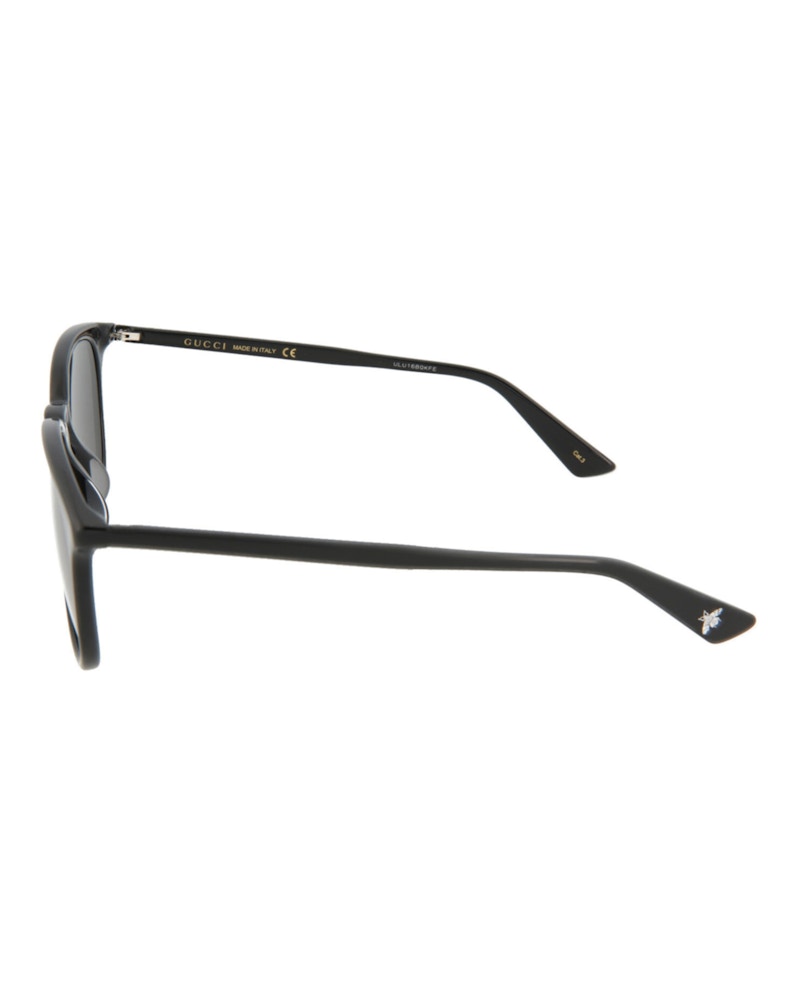 Gucci Round Oval Sunglasses Black/Black/Grey (Gg0154sa-30001742-005)