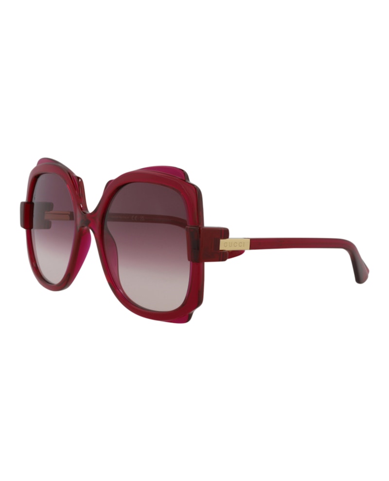 Pre-owned Gucci Women's Round Oval Sunglasses/ (gg1431s30014433003) (gg1431s In Violet/violet (gg1431s