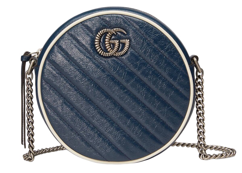 Gucci gg marmont cheap mini round shoulder bag