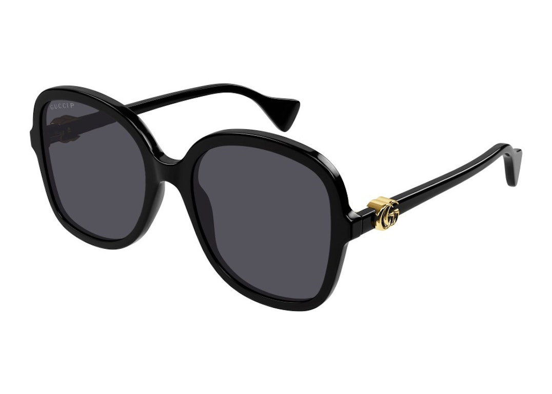 Pre-owned Gucci Round Sunglasses Black (gg1178s-001-56)