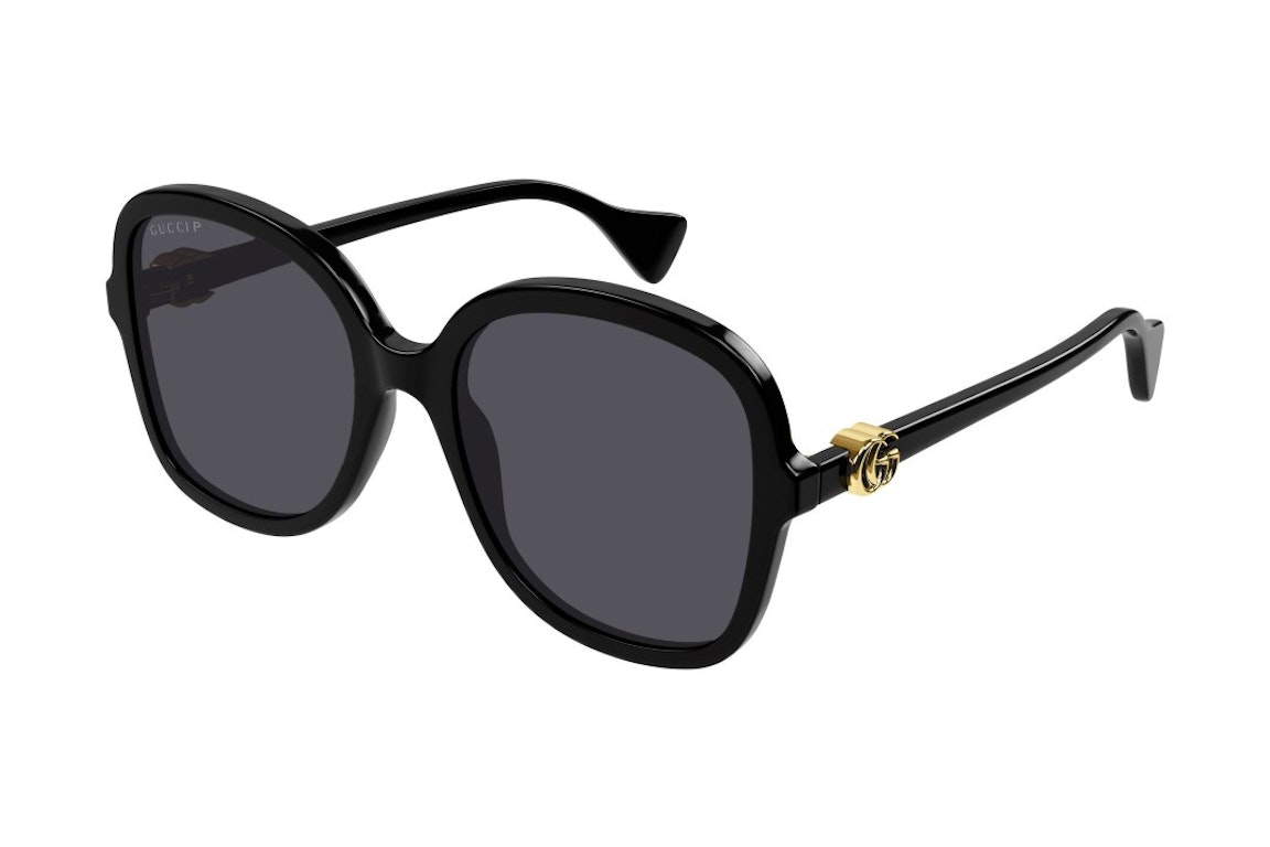Pre-owned Gucci Round Sunglasses Black (gg1178s-001-56)