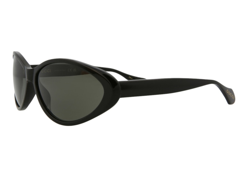 Pre-owned Gucci Women's Round Sunglasses002) In Black/grey (gg1377s/30014359 In Multi